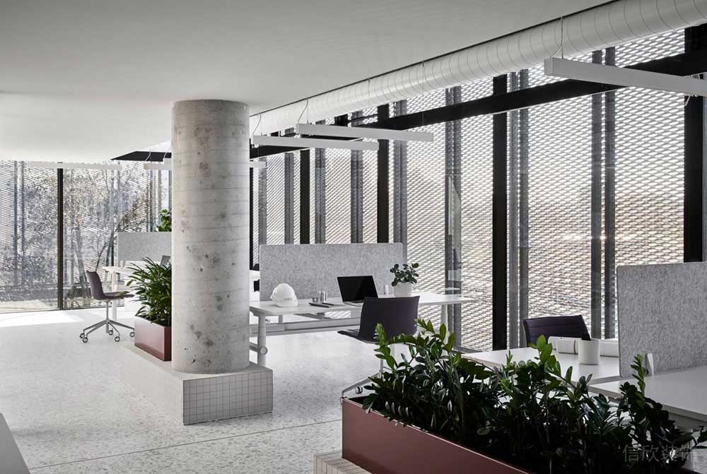 現(xiàn)代工業(yè)風辦公空間案例綜合辦公區(qū)設計裝修圖