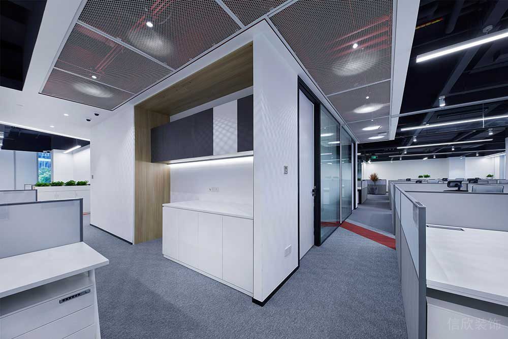 現(xiàn)代工業(yè)風辦公空間工作大廳設計裝修圖