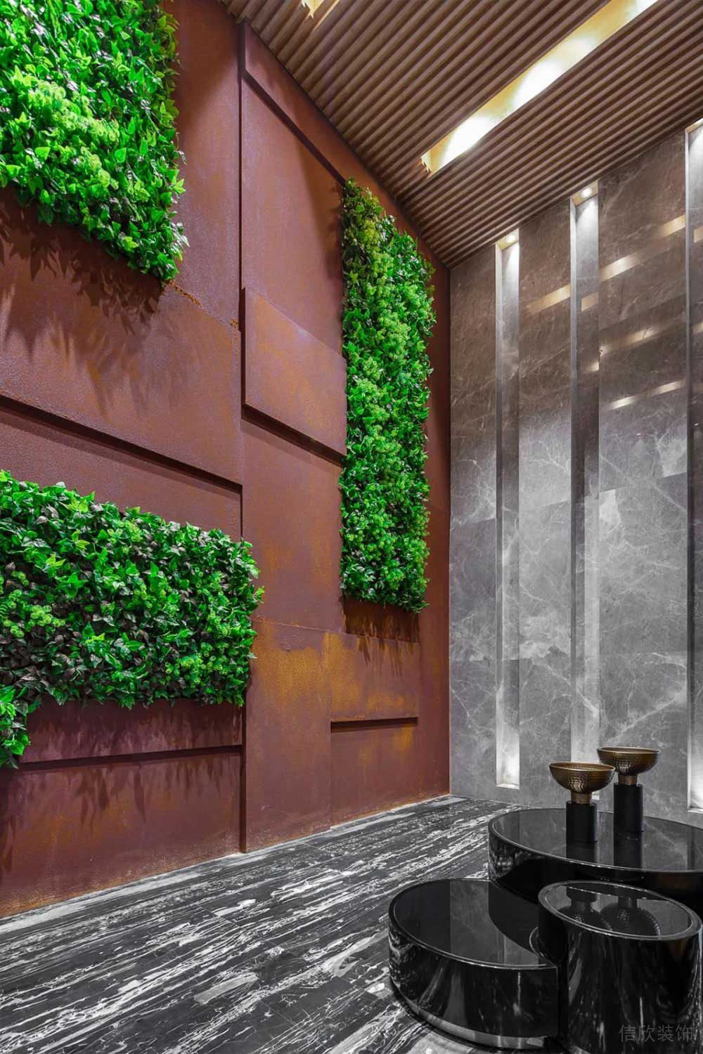 現(xiàn)代工業(yè)風辦公空間門廳設計裝修圖