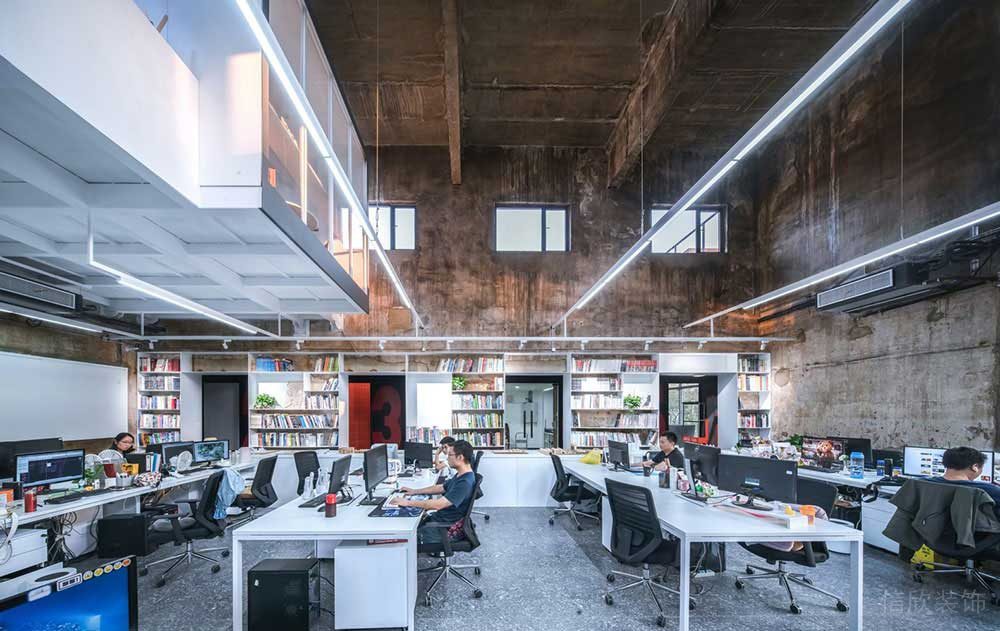 現(xiàn)代工業(yè)風辦公空間設計案例裝修圖