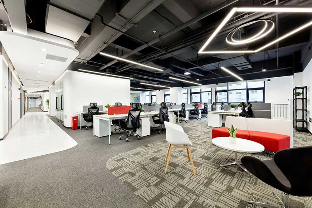 現(xiàn)代工業(yè)風商務(wù)辦公空間裝修圖