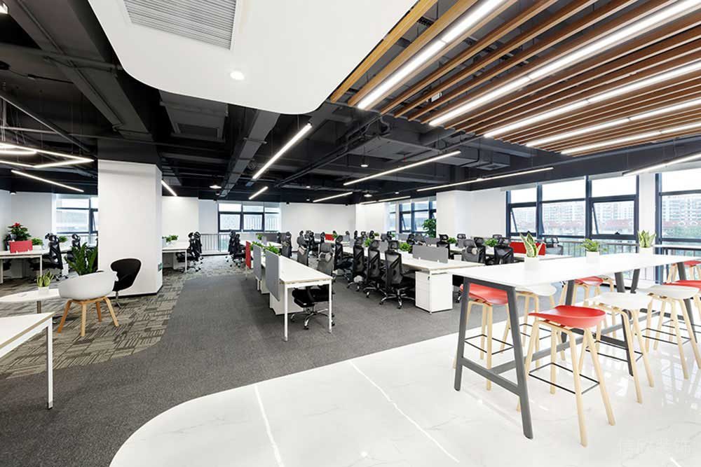 現(xiàn)代工業(yè)風商務(wù)辦公室辦公區(qū)設(shè)計裝修圖