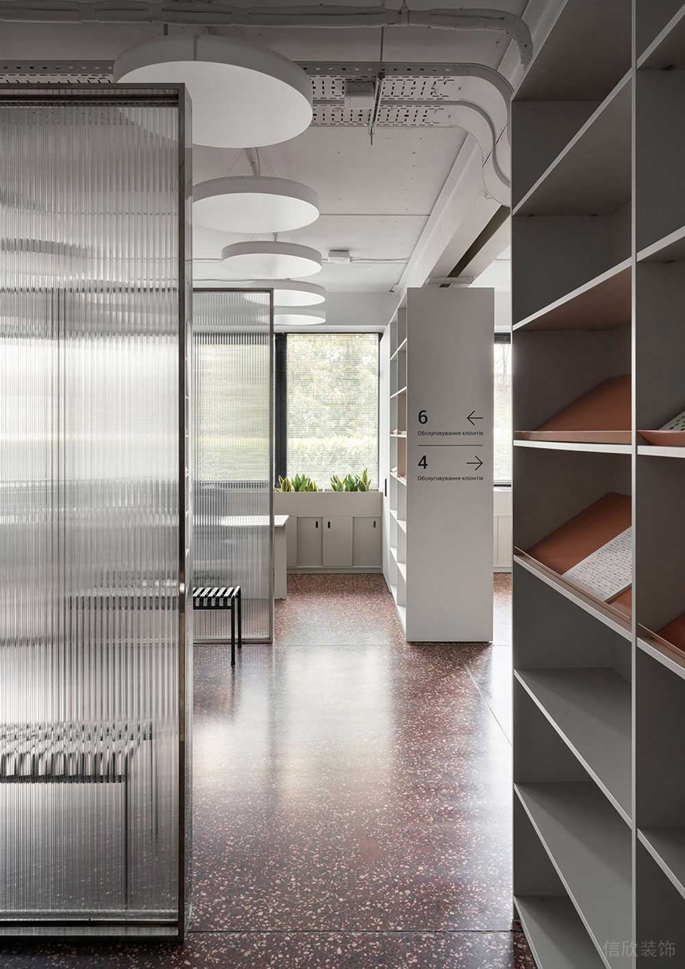 現(xiàn)代工業(yè)風商務(wù)辦公室樣品陳列區(qū)裝修圖