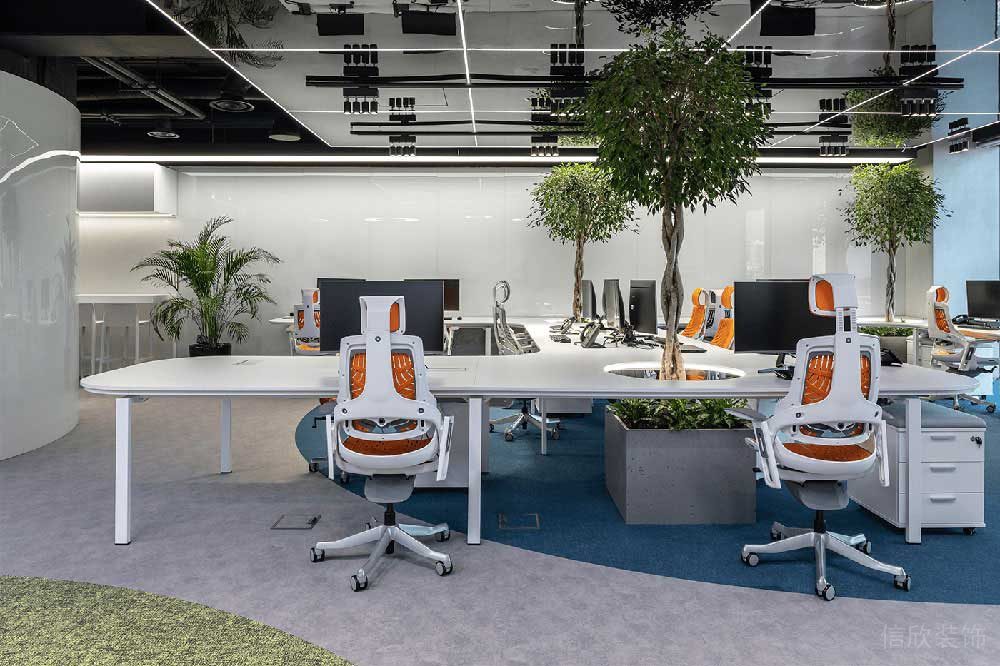 現(xiàn)代工業(yè)風商務(wù)辦公室裝修圖