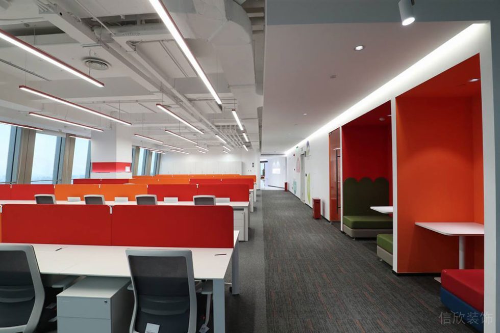 現(xiàn)代工業(yè)商務(wù)辦公空間辦公區(qū)案例裝修圖