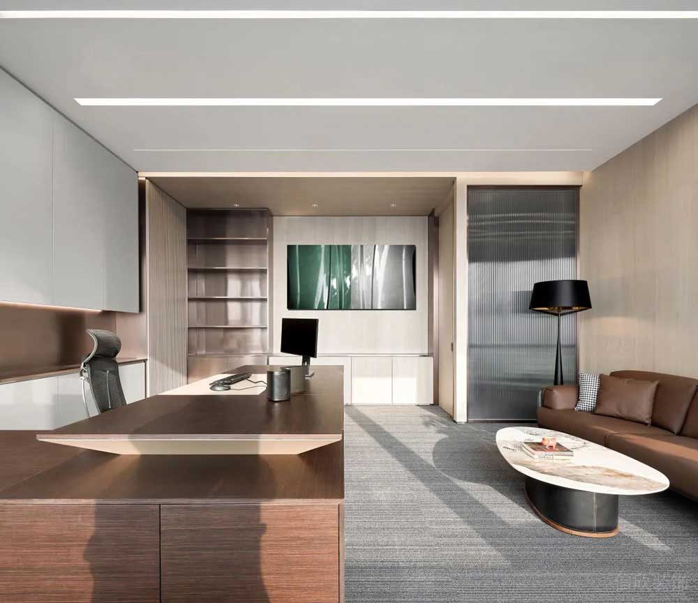 現(xiàn)代簡約風(fēng)辦公場所案例合伙人辦公室設(shè)計裝修圖