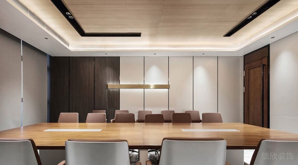 現(xiàn)代簡約風(fēng)格辦公空間會議室設(shè)計裝修圖