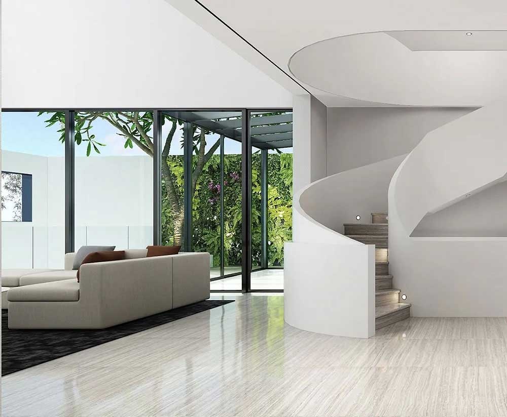 現(xiàn)代簡約風格辦公室樓梯廳休閑區(qū)裝修圖