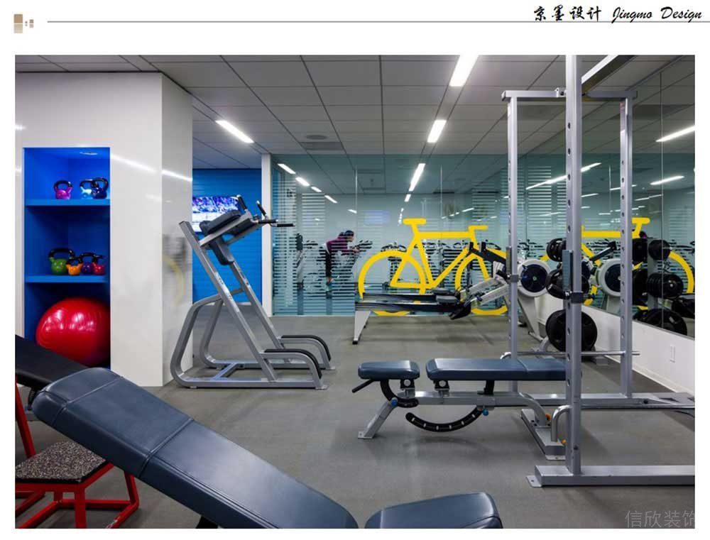 現(xiàn)代簡(jiǎn)約風(fēng)格商務(wù)辦公空間休閑活動(dòng)健身室裝修圖