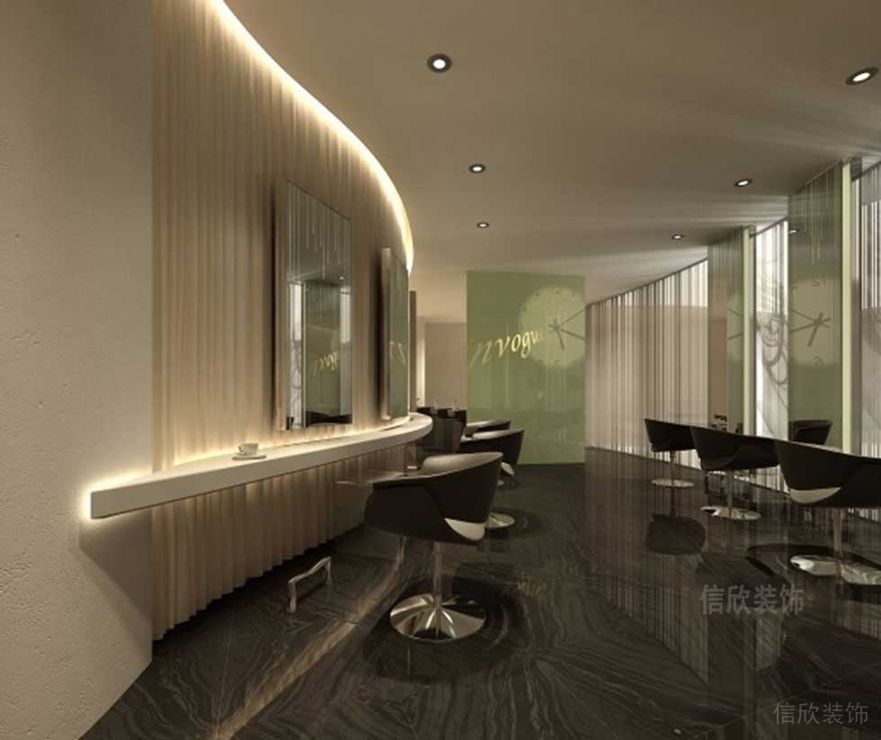 300平方美發(fā)店剪發(fā)區(qū)裝修設(shè)計 300平方美發(fā)店剪發(fā)區(qū)裝修設(shè)計