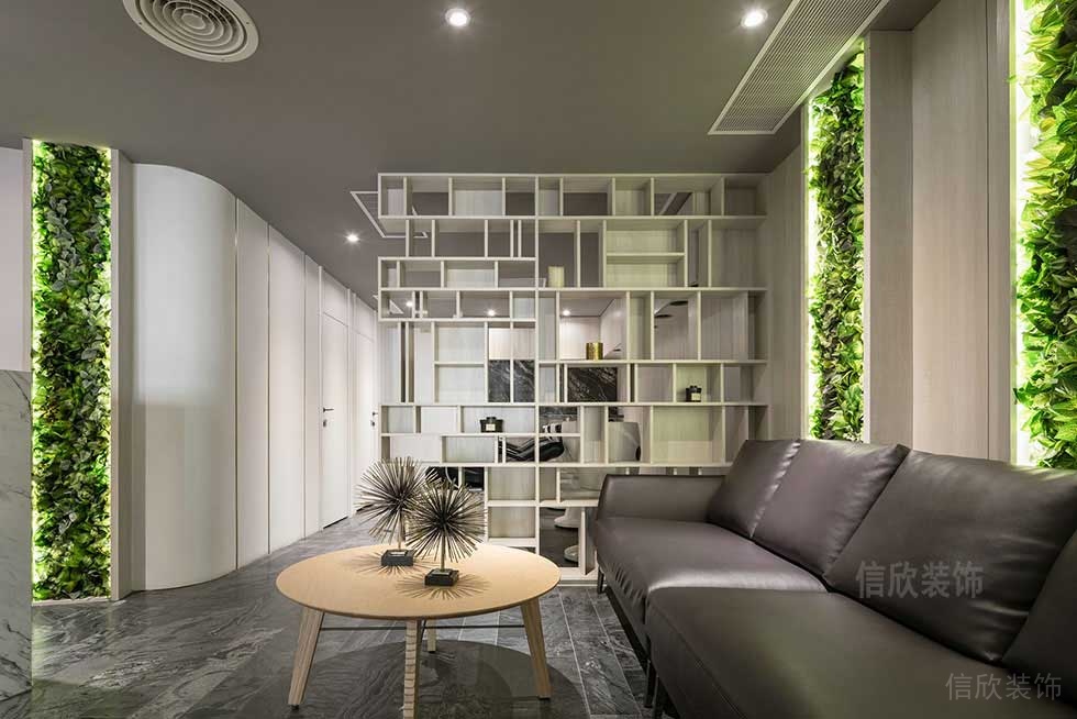 深圳羅湖田園風美發店洽談區裝修設計 深圳羅湖田園風美發店洽談區裝修設計