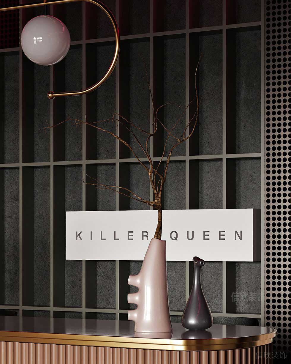 美發(fā)店吧臺裝飾品展示