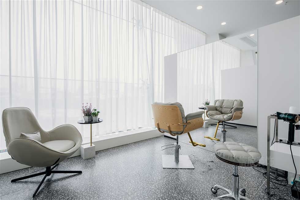 口腔診室白色紗簾效果圖