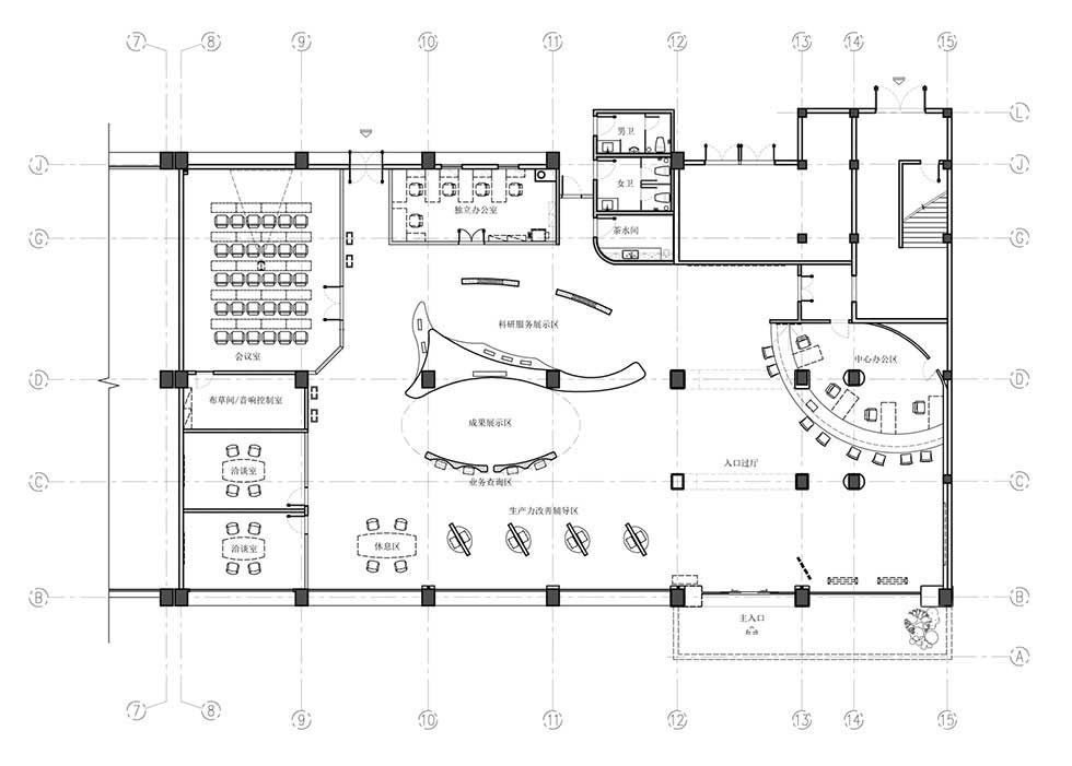 裝修工作室平面設計圖