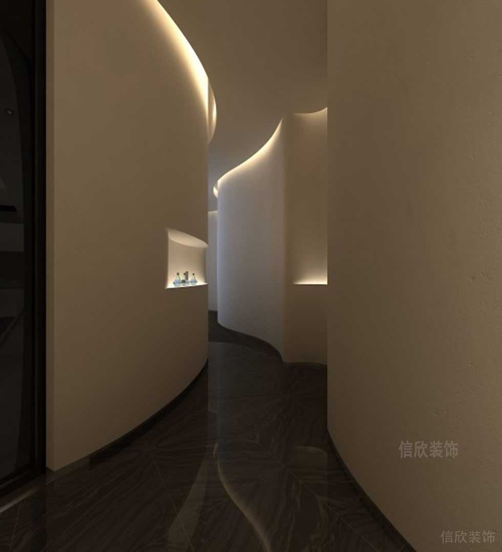 300平方美發(fā)店走廊裝修設(shè)計 300平方美發(fā)店走廊裝修設(shè)計