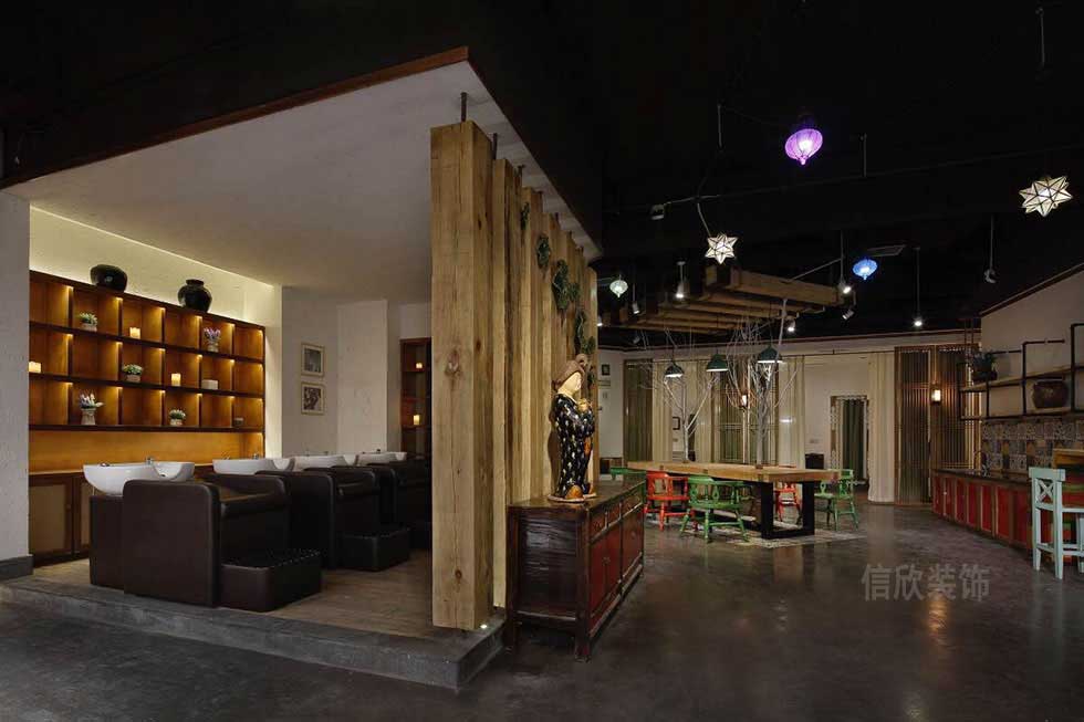 深圳鹽田美發店洗頭區裝修設計 深圳鹽田美發店洗頭區裝修設計