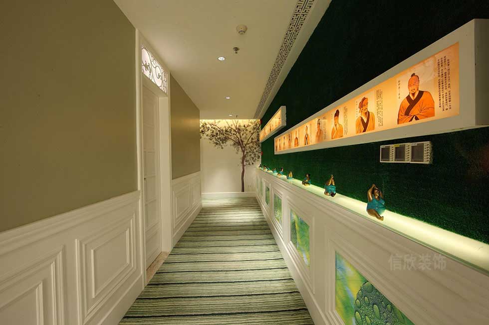 深圳自然田園風美容院過道