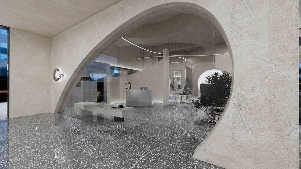 深圳I iCare美發(fā)沙龍前廳裝修設(shè)計 深圳I iCare美發(fā)沙龍前廳裝修設(shè)計