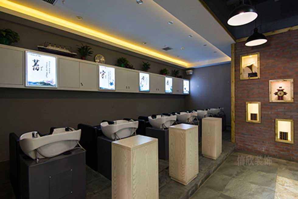 深圳福田美容美發養生店洗頭區裝修 深圳福田美容美發養生店洗頭區裝修