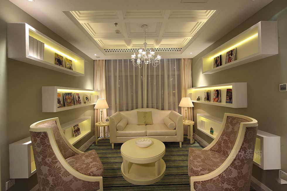 深圳自然田園風美容院洽談區