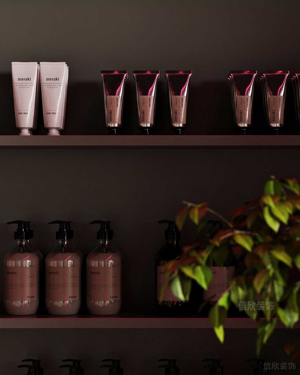 美發(fā)店展示架美容產品展示