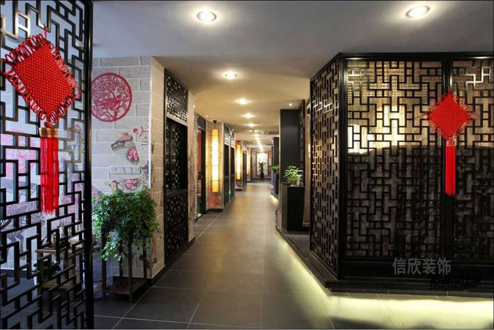 深圳養(yǎng)生館走廊裝修設計
