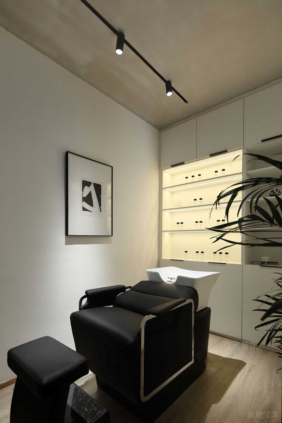 深圳福田美容美發(fā)SPA館二層洗發(fā)間裝修設(shè)計 深圳福田美容美發(fā)SPA館二層洗發(fā)間裝修設(shè)計