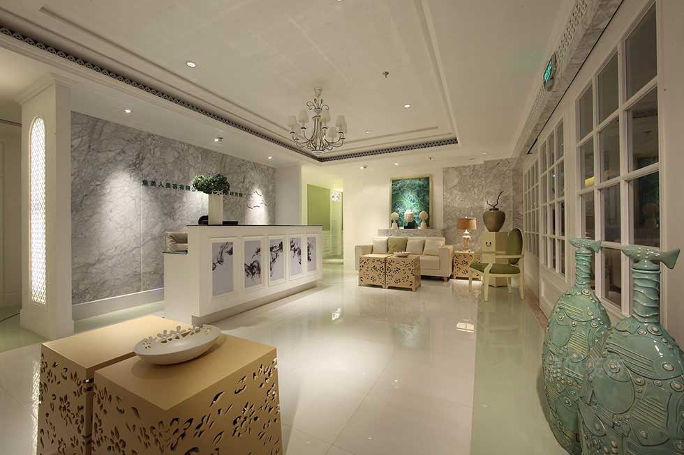 深圳自然田園風美容院大廳