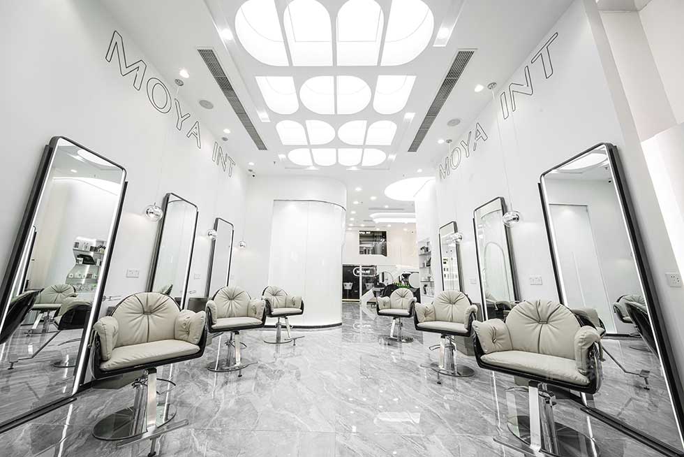 深圳南山美發(fā)店美發(fā)沙龍大廳裝修設(shè)計(jì)