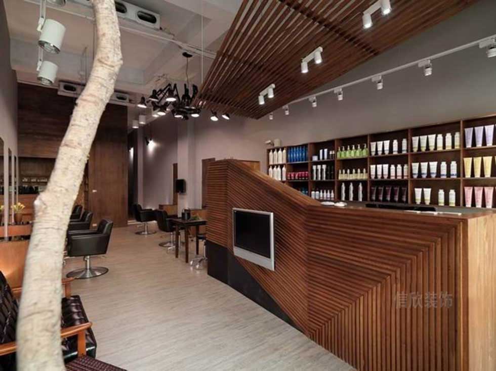 100平方理發店前臺 100平方理發店前臺