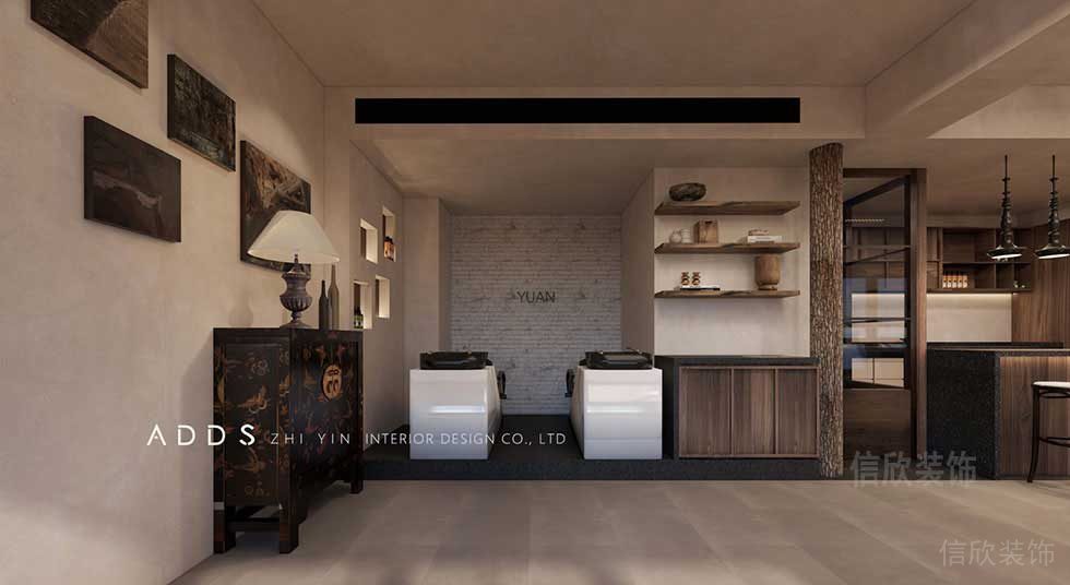 YUAN美發會所洗頭區裝修設計 YUAN美發會所洗頭區裝修設計