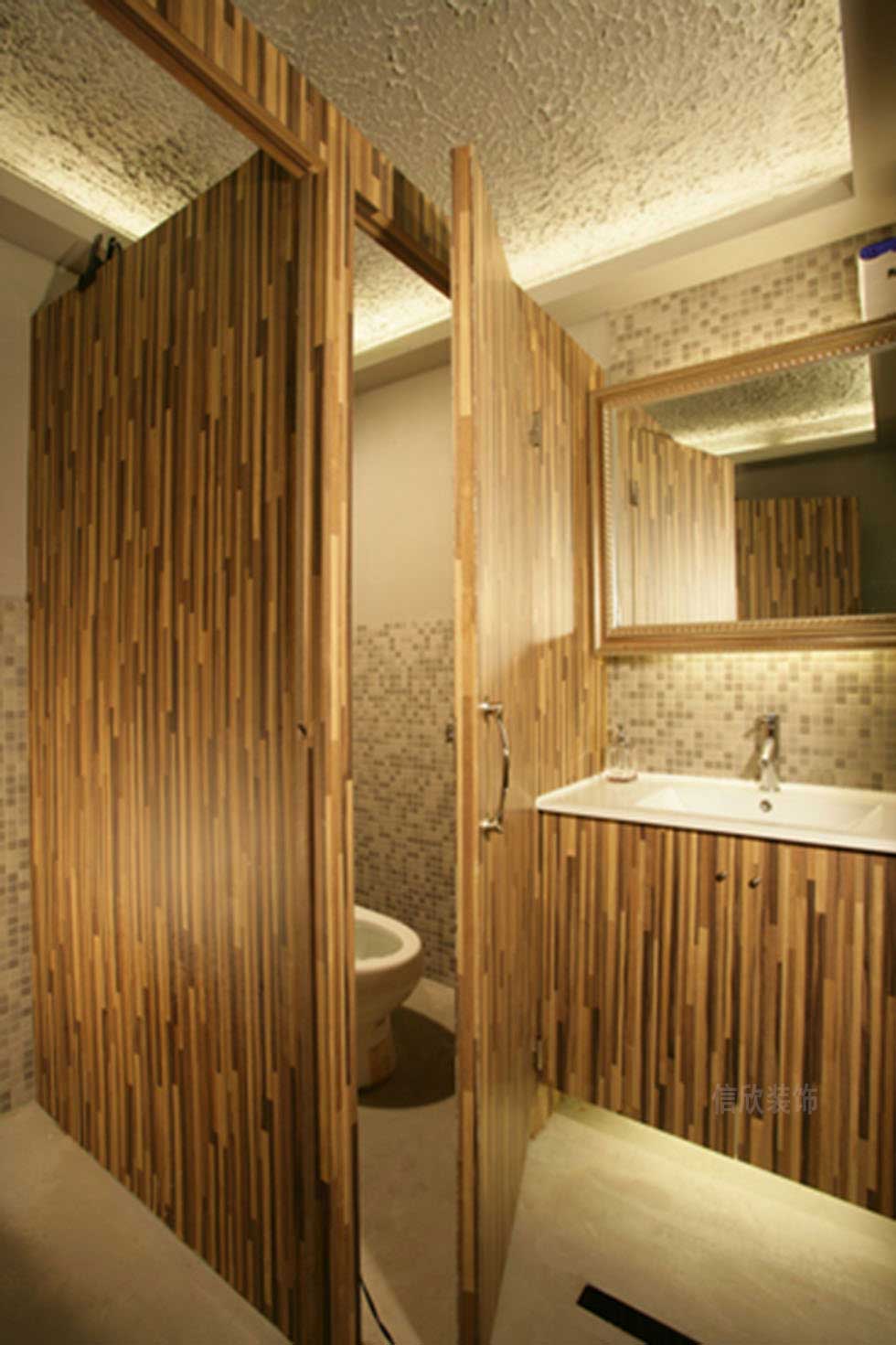 100平米復式美發店衛生間裝修設計 100平米復式美發店衛生間裝修設計