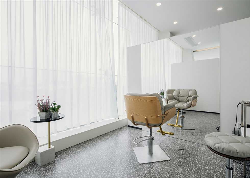 辦公室洽談室灰色布藝單人椅