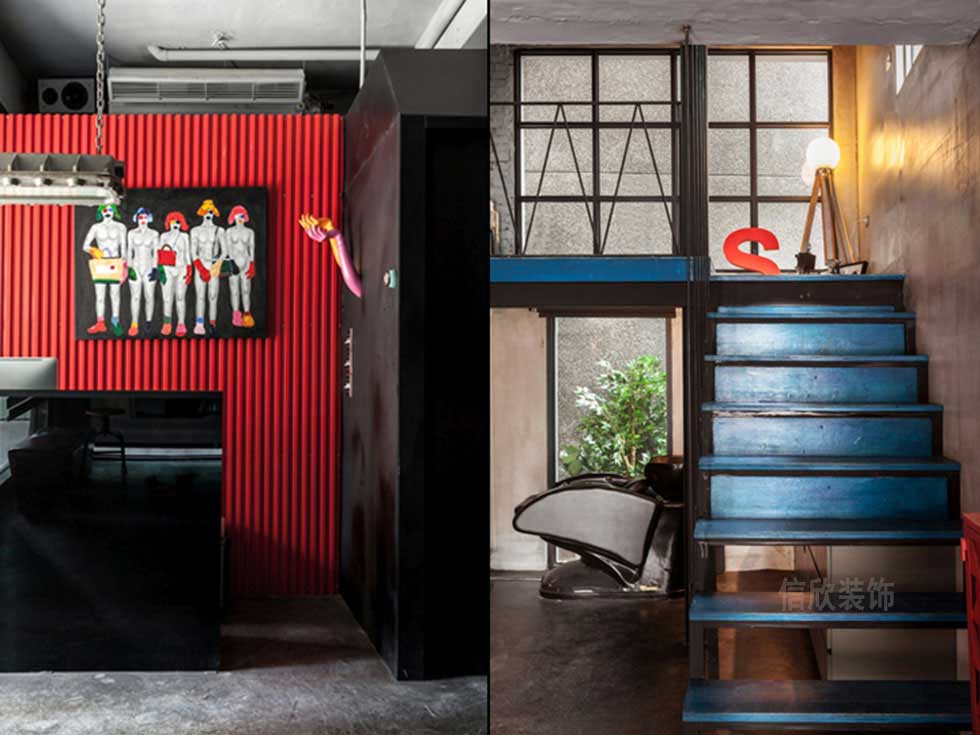 深圳工業(yè)風(fēng)美發(fā)沙龍前臺(tái)