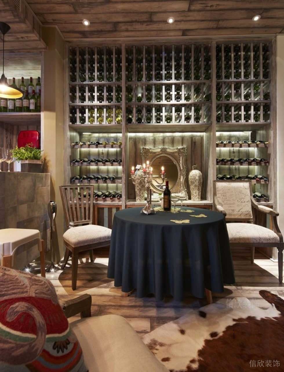 古典園林風裝修效果圖收納酒柜裝修休息區就餐區餐廳效果