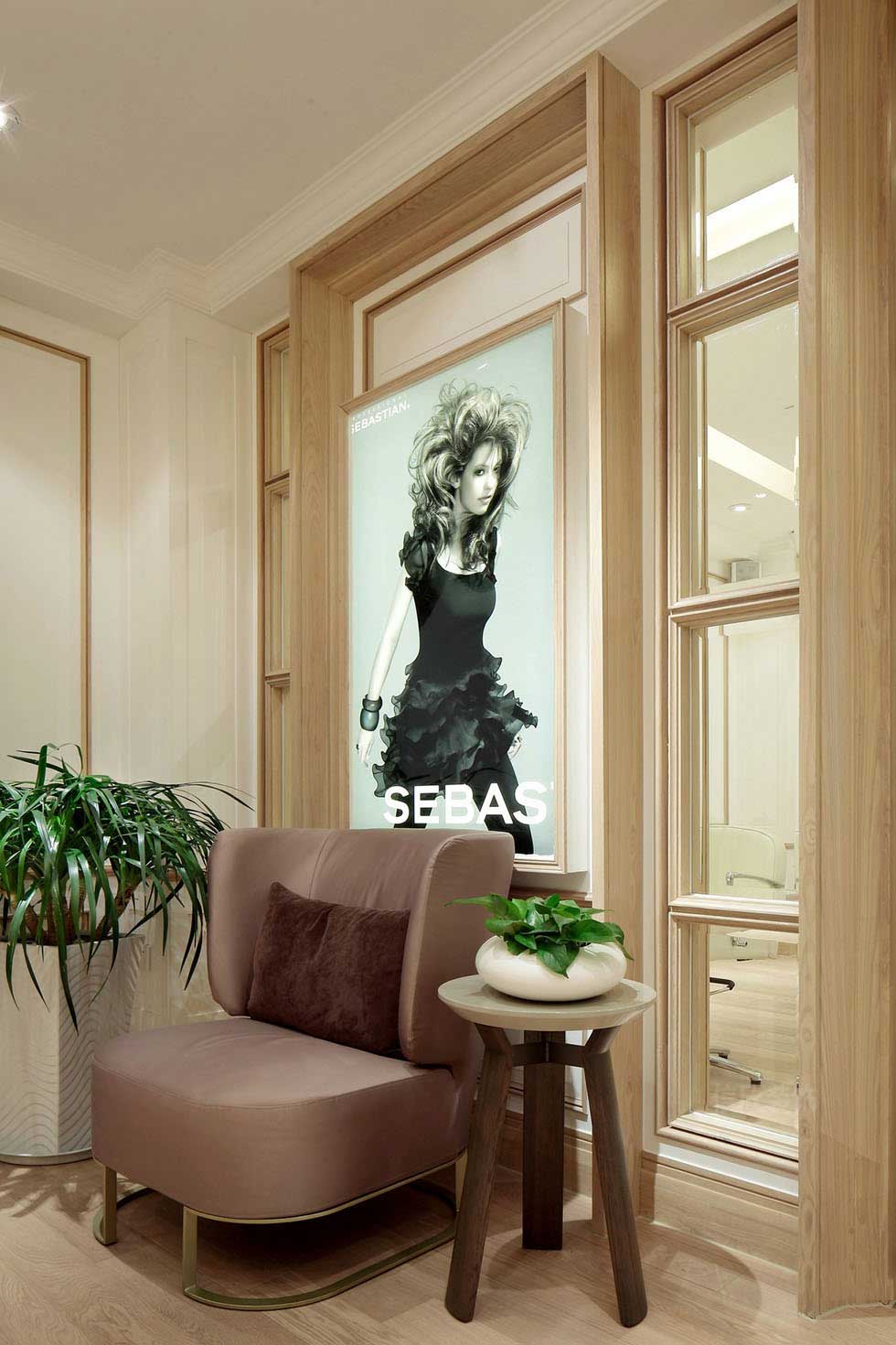 200平方簡歐風格美發店等候區裝修 200平方簡歐風格美發店等候區裝修