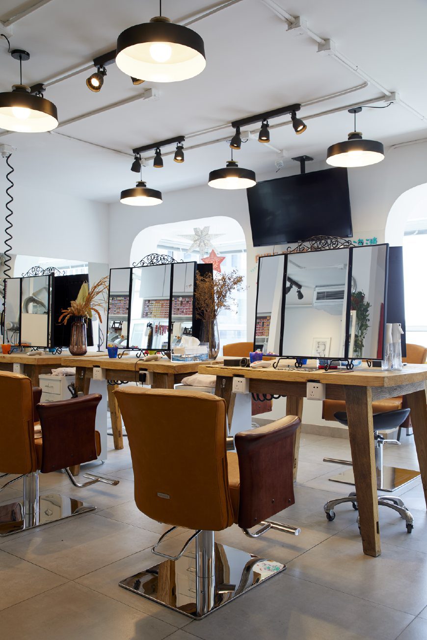 90平米北歐美發店頂面裝修設計 90平米北歐美發店頂面裝修設計