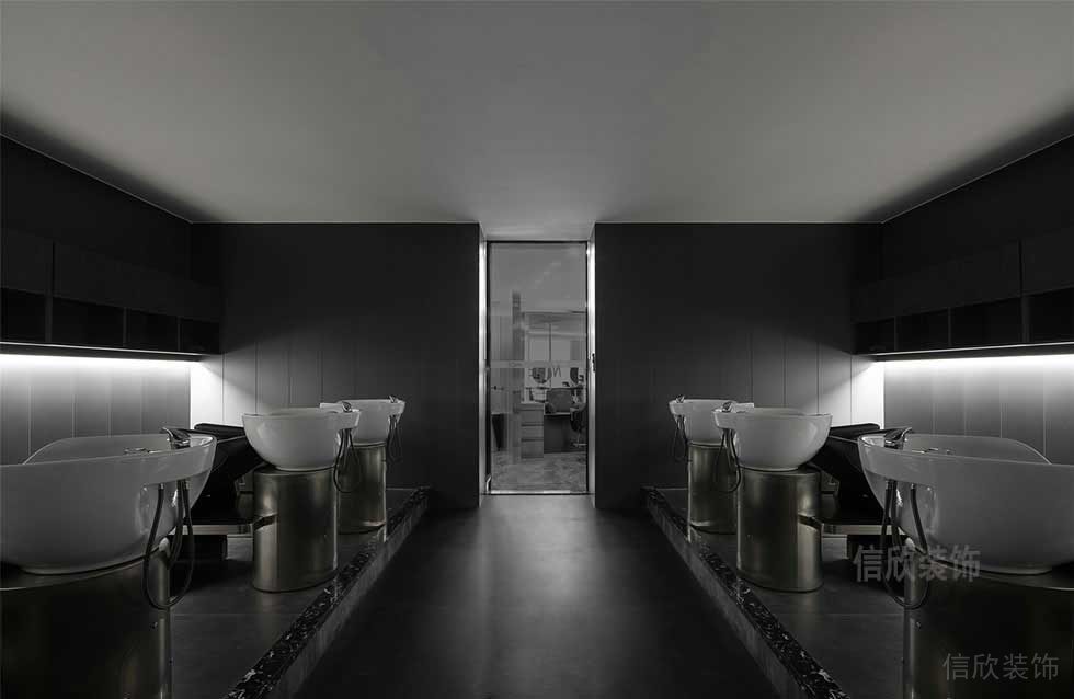 廣東深圳大型美容美發店洗頭區裝修設計 廣東深圳大型美容美發店洗頭區裝修設計