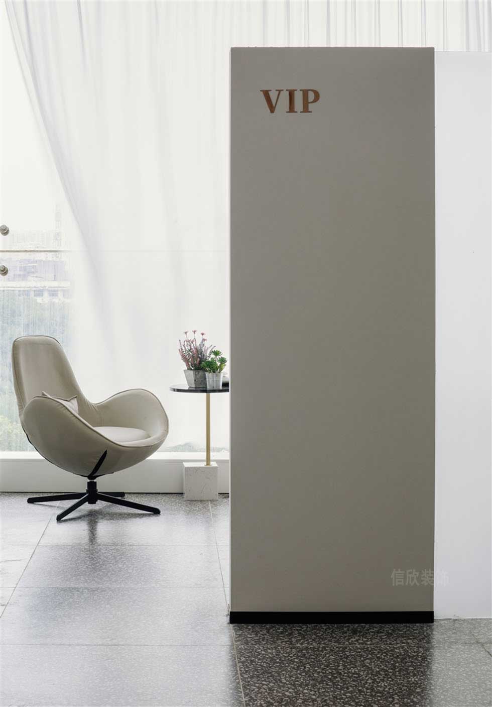 Vip辦公室米色皮質單人沙發