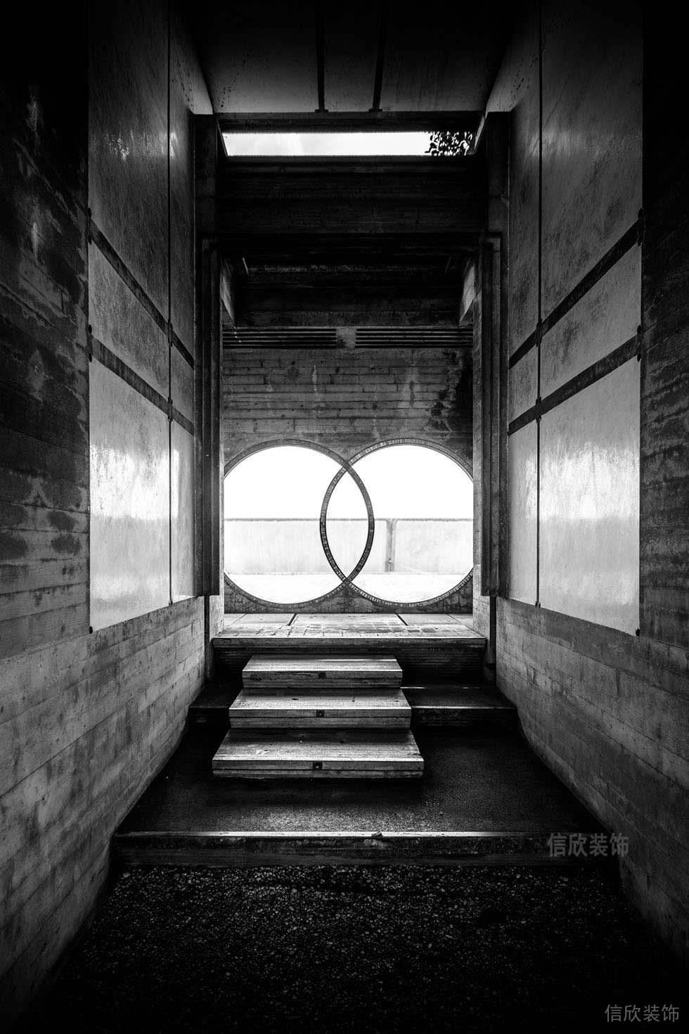 木質階梯暗色系階梯效果圖工作室裝修