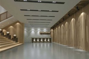 辦公室過道休息區(qū)實木機(jī)理木紋創(chuàng)意設(shè)計墻體自然機(jī)理階梯多層辦公室過道樓梯