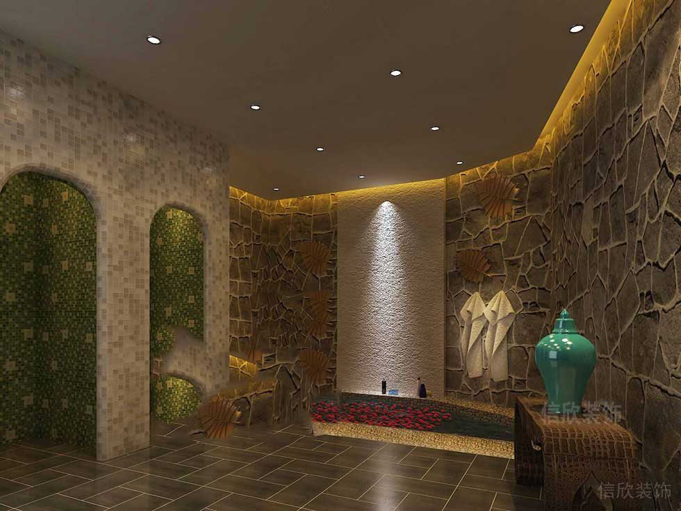 石板材天花設計效果圖淋浴間裝修古典風效果店鋪設計圖