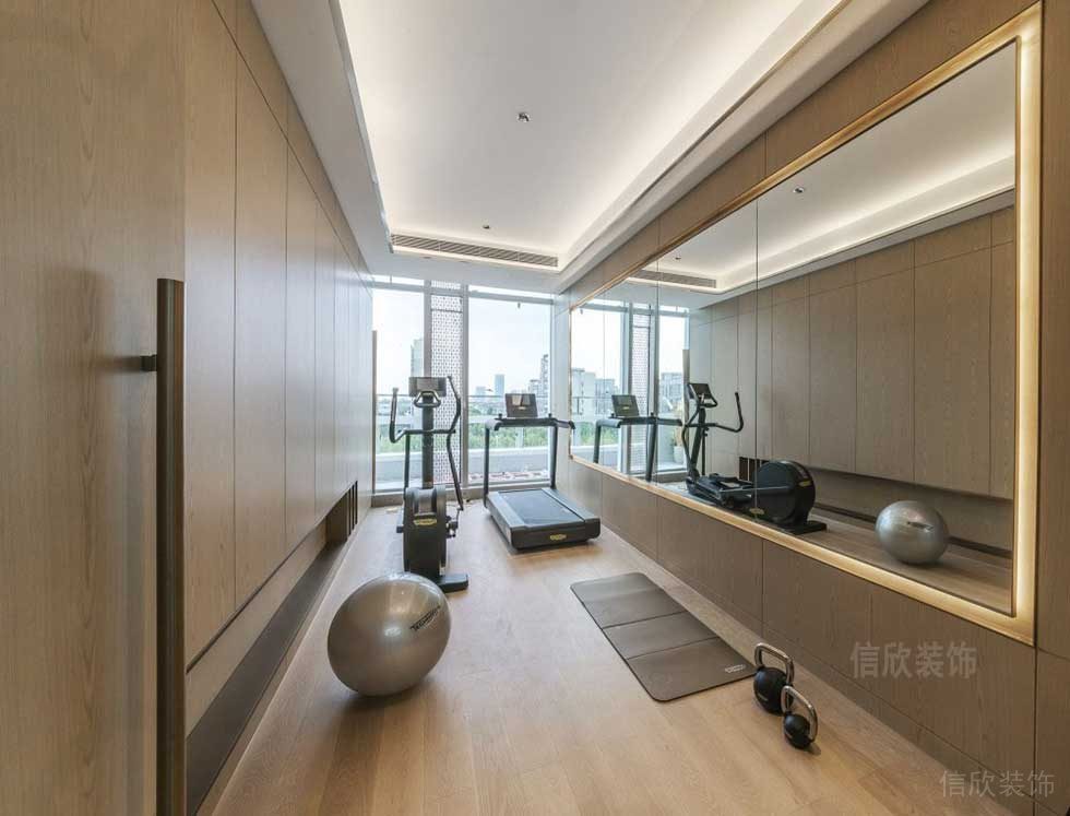 簡(jiǎn)約風(fēng)格辦公空間健身房效果圖