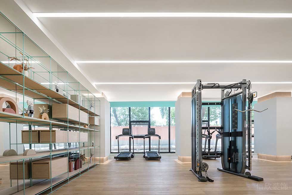 簡(jiǎn)約風(fēng)格辦公空間健身室效果圖