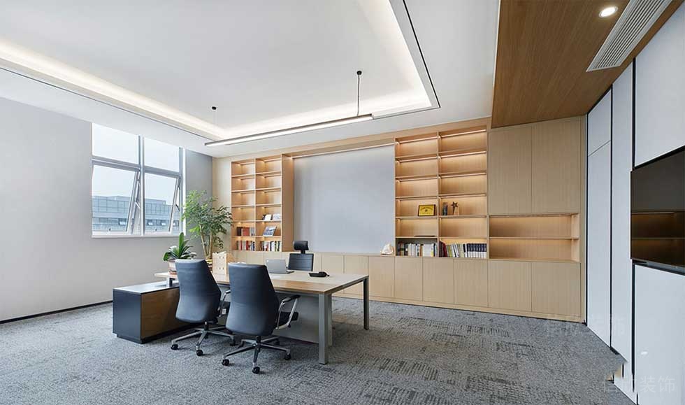 簡(jiǎn)約風(fēng)格公司董事長(zhǎng)辦公室效果圖