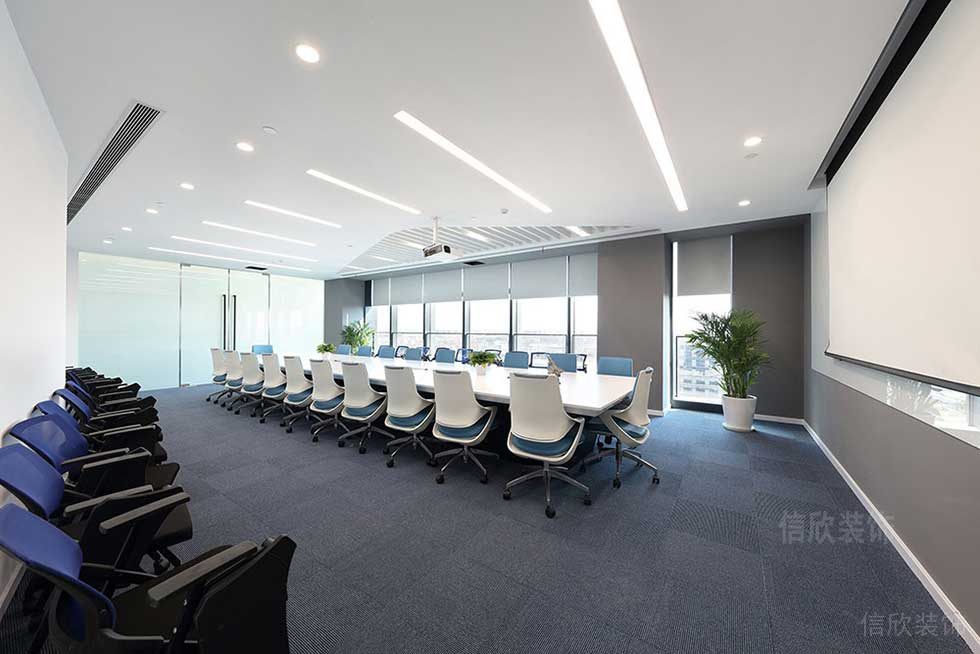 簡(jiǎn)約風(fēng)格公司空間會(huì)議室裝修圖