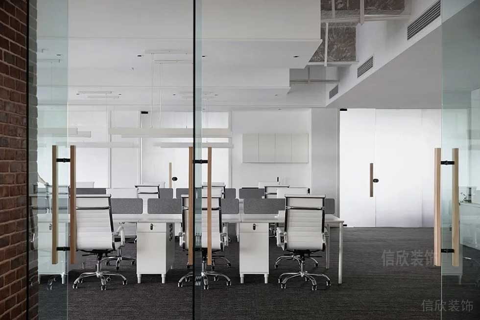 簡(jiǎn)約風(fēng)格寫字樓裝修案例辦公區(qū)裝修圖
