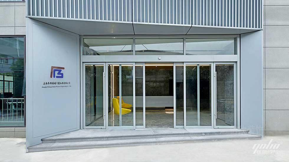 現(xiàn)代風(fēng)格辦公室入口門(mén)頭形象效果圖