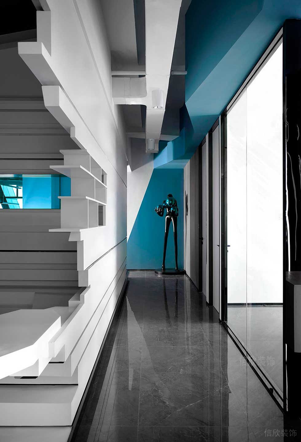 現(xiàn)代風格公司走廊裝修圖