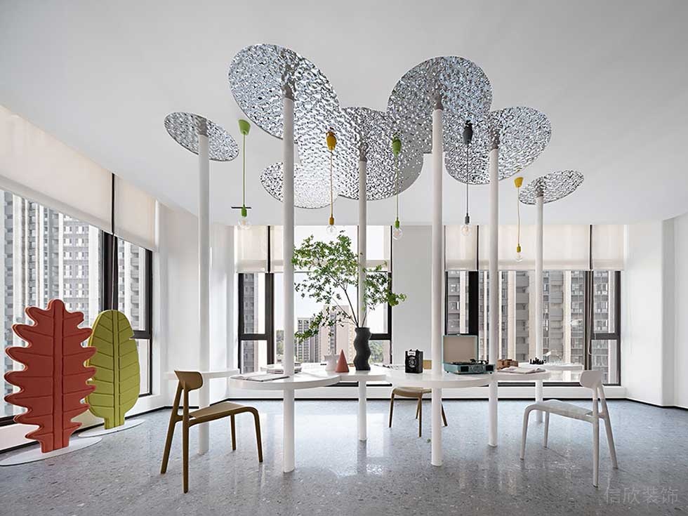 現(xiàn)代風格藝術機構公司特色辦公區(qū)效果圖